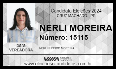 Candidato NERLI MOREIRA 2024 - CRUZ MACHADO - Eleições