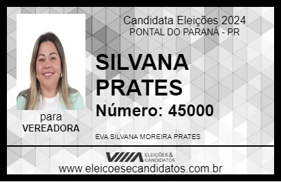 Candidato SILVANA PRATES 2024 - PONTAL DO PARANÁ - Eleições