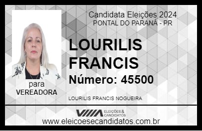 Candidato LOURILIS FRANCIS 2024 - PONTAL DO PARANÁ - Eleições