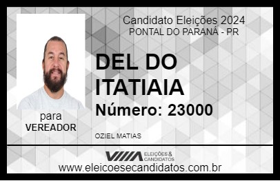 Candidato DEL DO ITATIAIA 2024 - PONTAL DO PARANÁ - Eleições