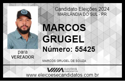 Candidato MARCOS GRUGEL 2024 - MARILÂNDIA DO SUL - Eleições