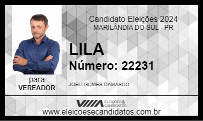 Candidato LILA 2024 - MARILÂNDIA DO SUL - Eleições