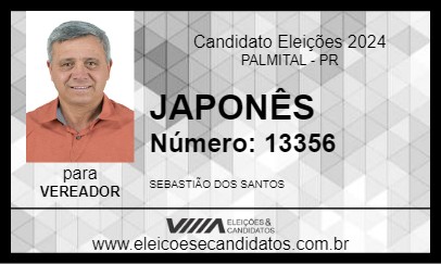 Candidato JAPONÊS 2024 - PALMITAL - Eleições