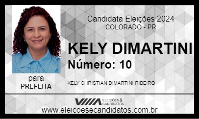 Candidato KELY DIMARTINI 2024 - COLORADO - Eleições