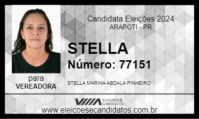 Candidato STELLA 2024 - ARAPOTI - Eleições