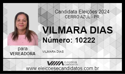 Candidato VILMARA DIAS 2024 - CERRO AZUL - Eleições