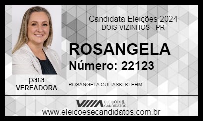 Candidato ROSANGELA 2024 - DOIS VIZINHOS - Eleições