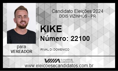 Candidato KIKE 2024 - DOIS VIZINHOS - Eleições