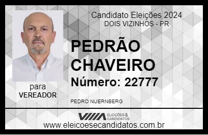 Candidato PEDRÃO CHAVEIRO 2024 - DOIS VIZINHOS - Eleições