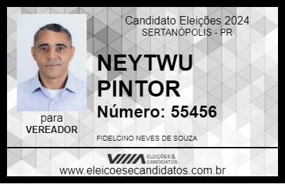 Candidato NEYTWU PINTOR 2024 - SERTANÓPOLIS - Eleições