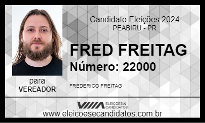 Candidato FRED FREITAG 2024 - PEABIRU - Eleições