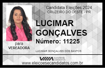 Candidato LUCIMAR GONÇALVES 2024 - CRUZEIRO DO OESTE - Eleições