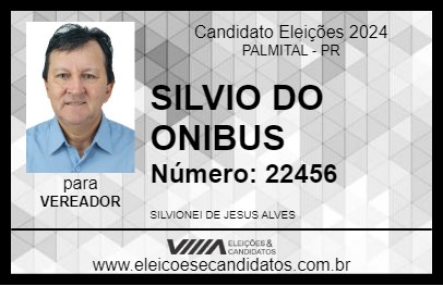 Candidato SILVIO DO ONIBUS 2024 - PALMITAL - Eleições