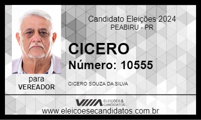 Candidato CICERO 2024 - PEABIRU - Eleições