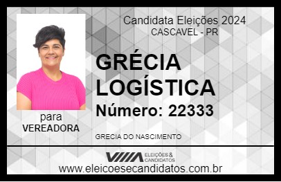 Candidato GRÉCIA LOGÍSTICA 2024 - CASCAVEL - Eleições