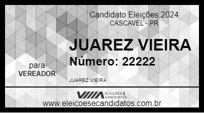 Candidato JUAREZ VIEIRA 2024 - CASCAVEL - Eleições