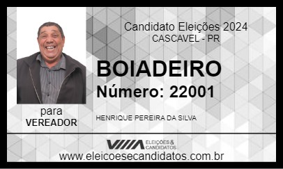 Candidato BOIADEIRO 2024 - CASCAVEL - Eleições