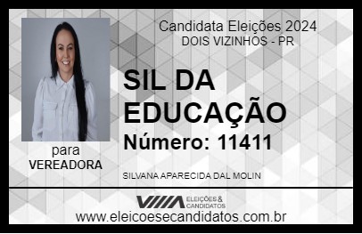 Candidato SIL DA EDUCAÇÃO 2024 - DOIS VIZINHOS - Eleições