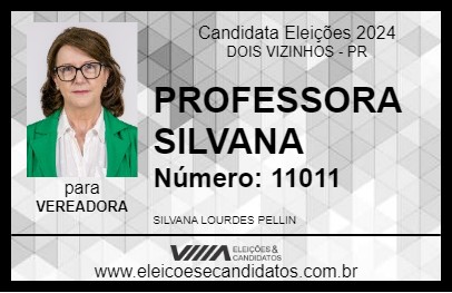 Candidato PROFESSORA SILVANA 2024 - DOIS VIZINHOS - Eleições