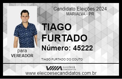 Candidato TIAGO FURTADO 2024 - MARIALVA - Eleições