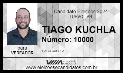 Candidato TIAGO KUCHLA 2024 - TURVO - Eleições