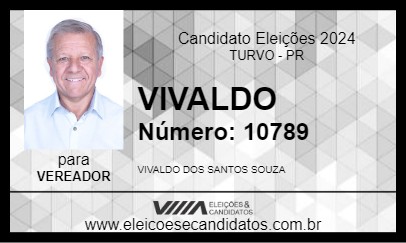 Candidato VIVALDO 2024 - TURVO - Eleições