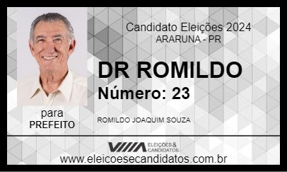 Candidato DR ROMILDO 2024 - ARARUNA - Eleições