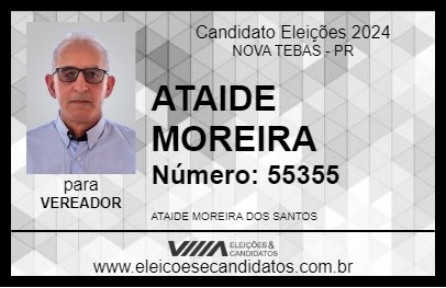 Candidato ATAIDE MOREIRA 2024 - NOVA TEBAS - Eleições