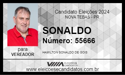 Candidato SONALDO 2024 - NOVA TEBAS - Eleições