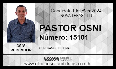 Candidato PASTOR OSNI 2024 - NOVA TEBAS - Eleições