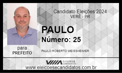 Candidato PAULO 2024 - VERÊ - Eleições