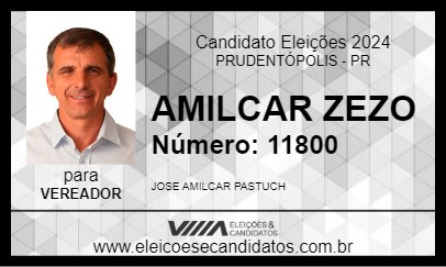 Candidato AMILCAR ZEZO 2024 - PRUDENTÓPOLIS - Eleições