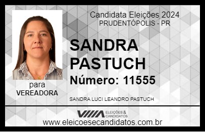 Candidato SANDRA PASTUCH 2024 - PRUDENTÓPOLIS - Eleições