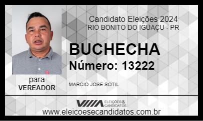 Candidato BUCHECHA 2024 - RIO BONITO DO IGUAÇU - Eleições