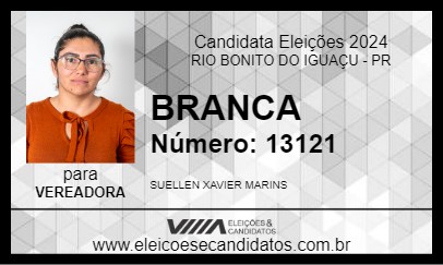 Candidato BRANCA 2024 - RIO BONITO DO IGUAÇU - Eleições