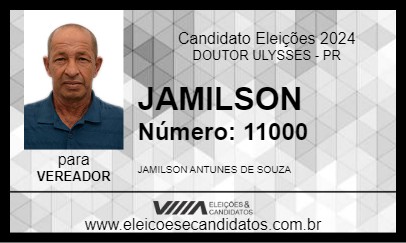 Candidato JAMILSON 2024 - DOUTOR ULYSSES - Eleições