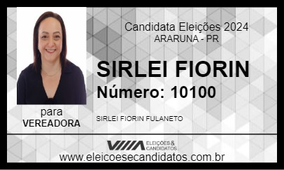 Candidato SIRLEI FIORIN 2024 - ARARUNA - Eleições