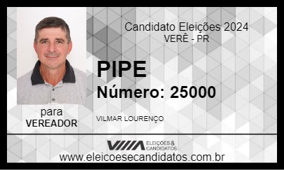 Candidato PIPE 2024 - VERÊ - Eleições