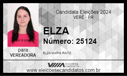 Candidato ELZA 2024 - VERÊ - Eleições