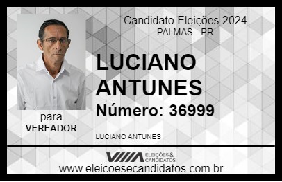 Candidato LUCIANO ANTUNES 2024 - PALMAS - Eleições