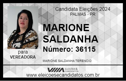 Candidato MARIONE SALDANHA 2024 - PALMAS - Eleições