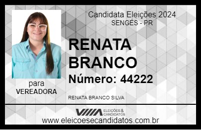 Candidato RENATA BRANCO 2024 - SENGÉS - Eleições