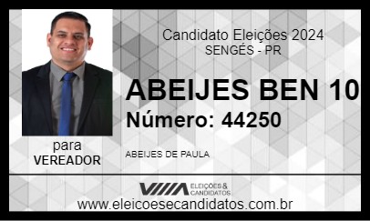 Candidato ABEIJES BEN 10 2024 - SENGÉS - Eleições