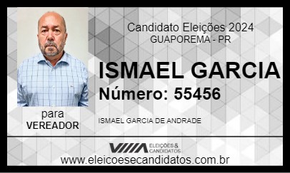 Candidato ISMAEL GARCIA 2024 - GUAPOREMA - Eleições