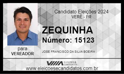 Candidato ZEQUINHA 2024 - VERÊ - Eleições