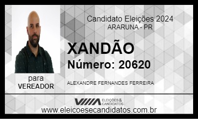 Candidato XANDÃO 2024 - ARARUNA - Eleições