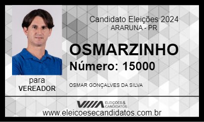 Candidato OSMARZINHO 2024 - ARARUNA - Eleições