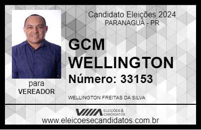 Candidato WELLINGTON 2024 - PARANAGUÁ - Eleições