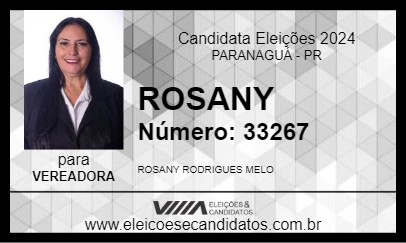 Candidato ROSANY 2024 - PARANAGUÁ - Eleições