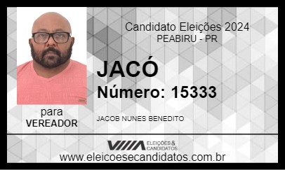 Candidato JACÓ 2024 - PEABIRU - Eleições